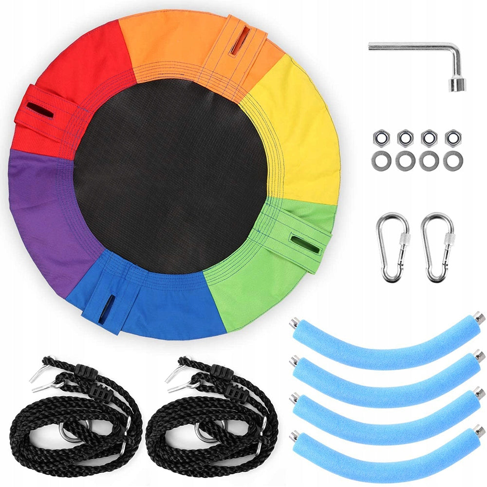 Leagan tip cuib reglabil pe inaltime, 120cm, 150kg, multicolor