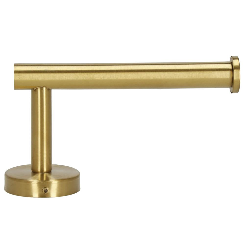 Suport hartie igienica din otel, sistem montare inclus, 16cm, auriu perlat