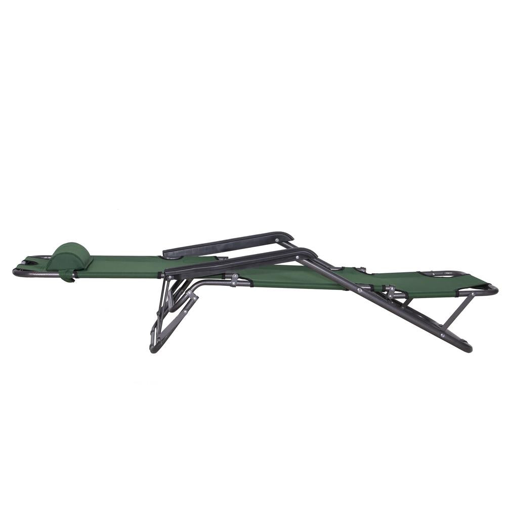 Sezlong pliabil SERSIMO GC5, Relax Zero Gravity, 80x60x153cm, Verde