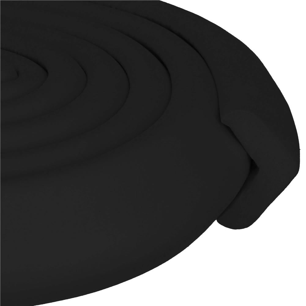 Banda protectie colturi si margini mobila, 200cm, 3.2cm latime, banda dublu adeziva inclusa, negru