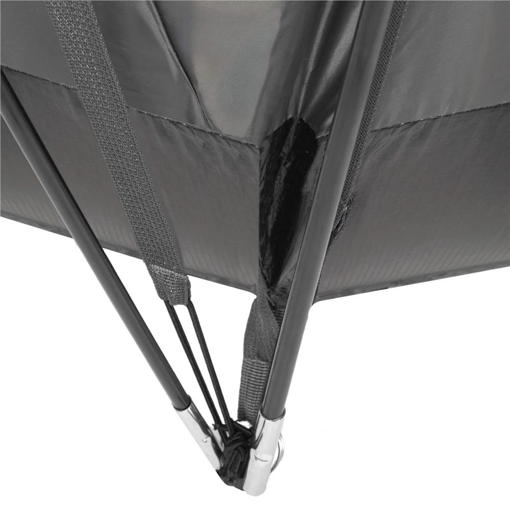 Cort camping, impemeabil, protectie UV, 6 locuri, 215x450x180cm, gri
