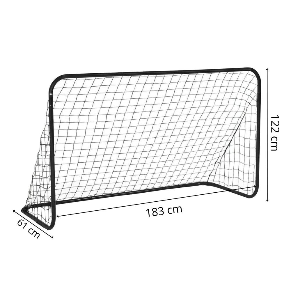 Set 2 porti de fotbal metalice, 122x183cm, profil 25mm, cu elemente de fixare - 14