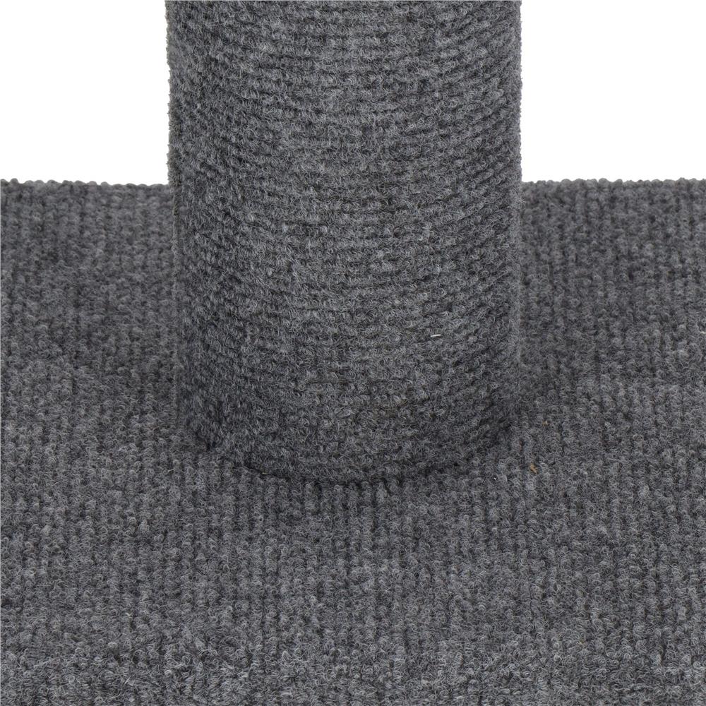 Ansamblu de joaca pentru pisici, tip stalp de catarat pana la tavan, inaltime reglabila 246 - 286 cm, gri