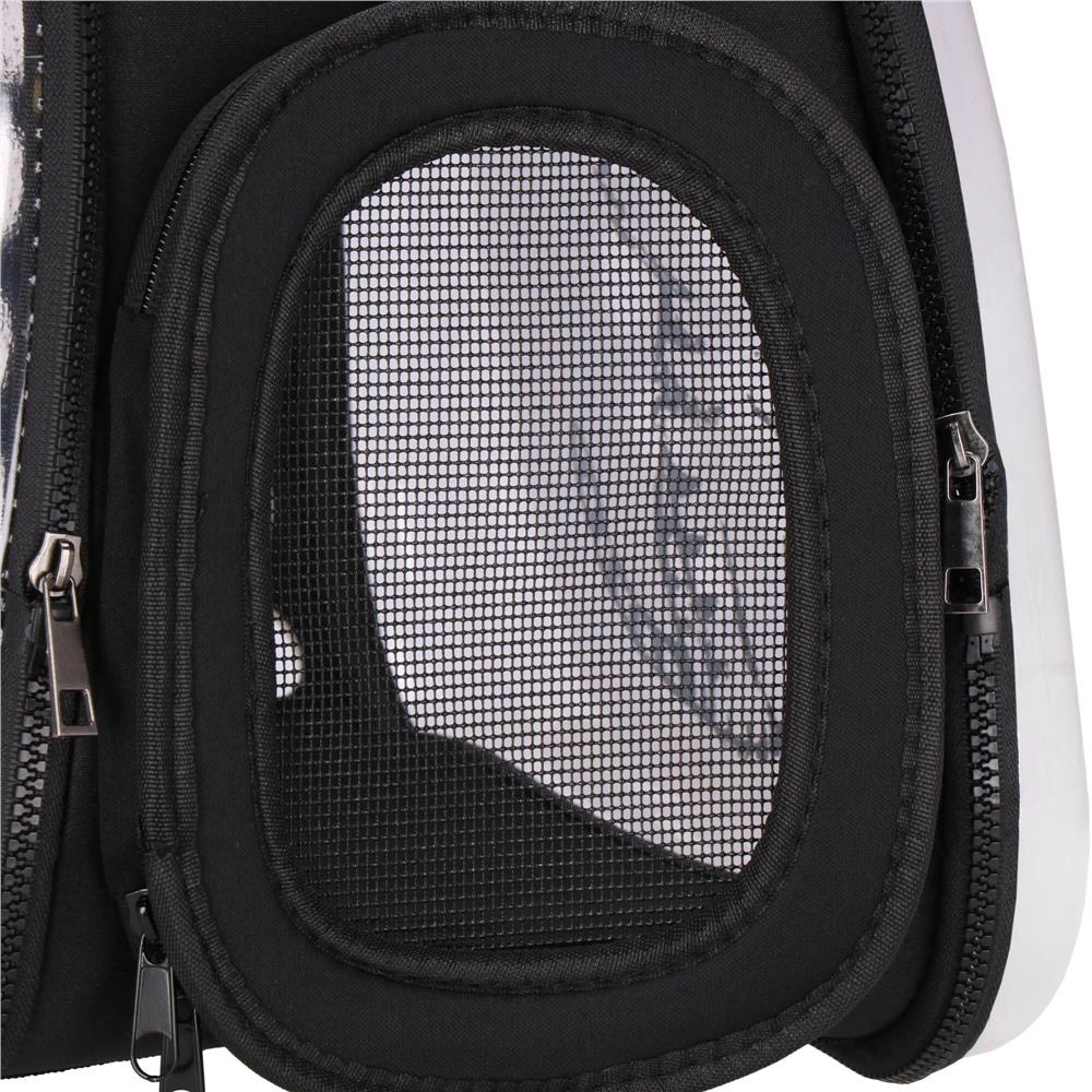 Geanta pentru transport animale de companie pisica sau catel, M, 42x26x32 cm, transparent - 11