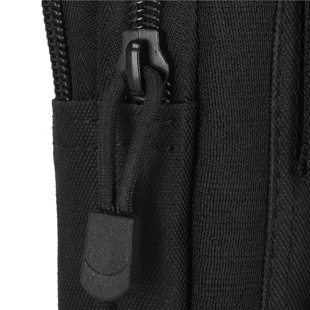 Borseta sport de brau, impermeabila, cu prindere la curea, 18x12x3.5cm, negru