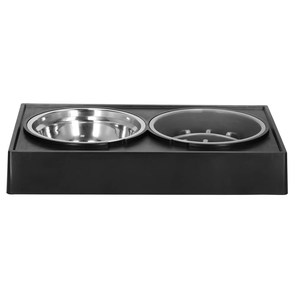 Set 2 boluri cu stand, pentru catei, inaltime si unghi reglabile, 2 x 21 cm - 13
