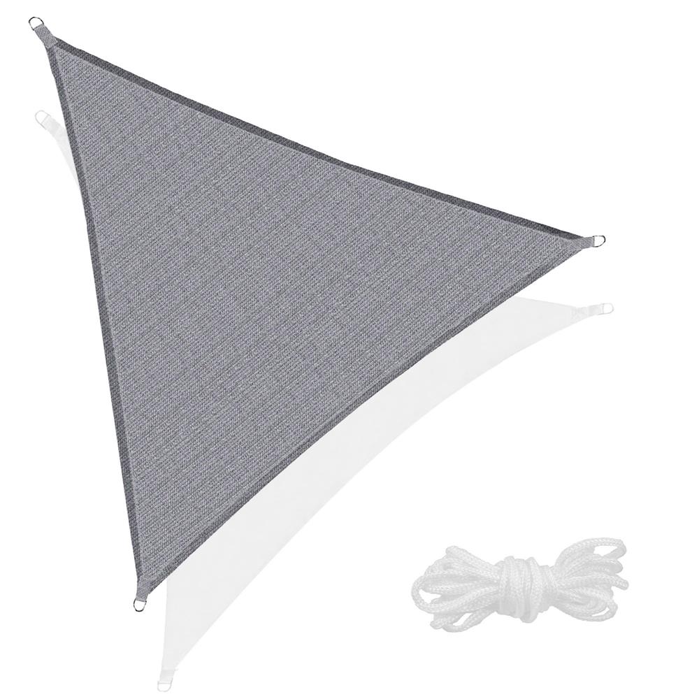 Copertina prelata de soare, triunghiulara, impermeabila cu protectie UV, 3x3x3m, gri