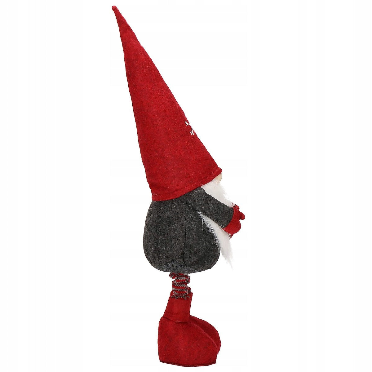 Figurina Craciun, Gnom, picioare telescopice, inaltime extensibila 50-70cm
