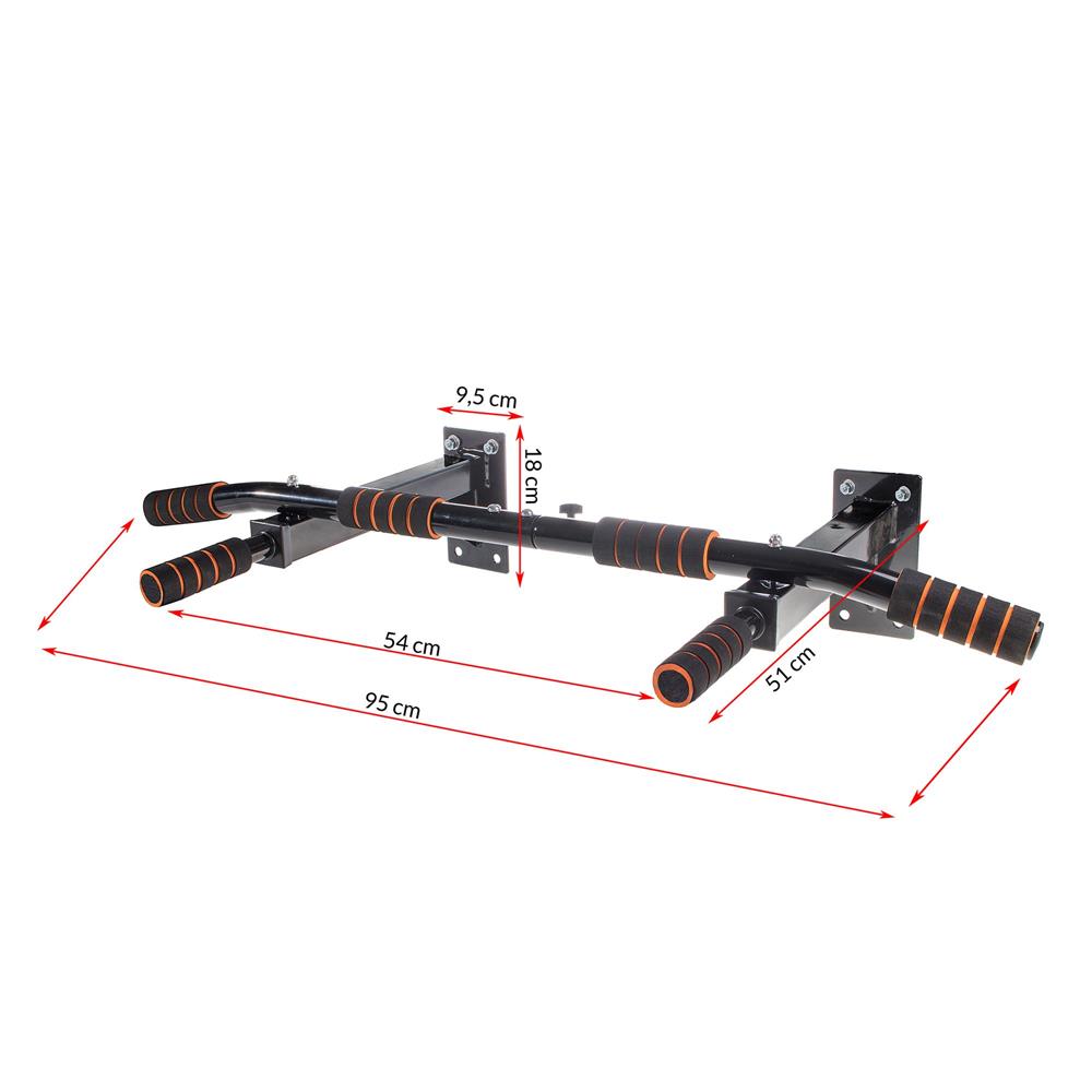 Bara de tractiuni, multifunctionala, pentru perete, cu manere antiderapante, maxim 250kg