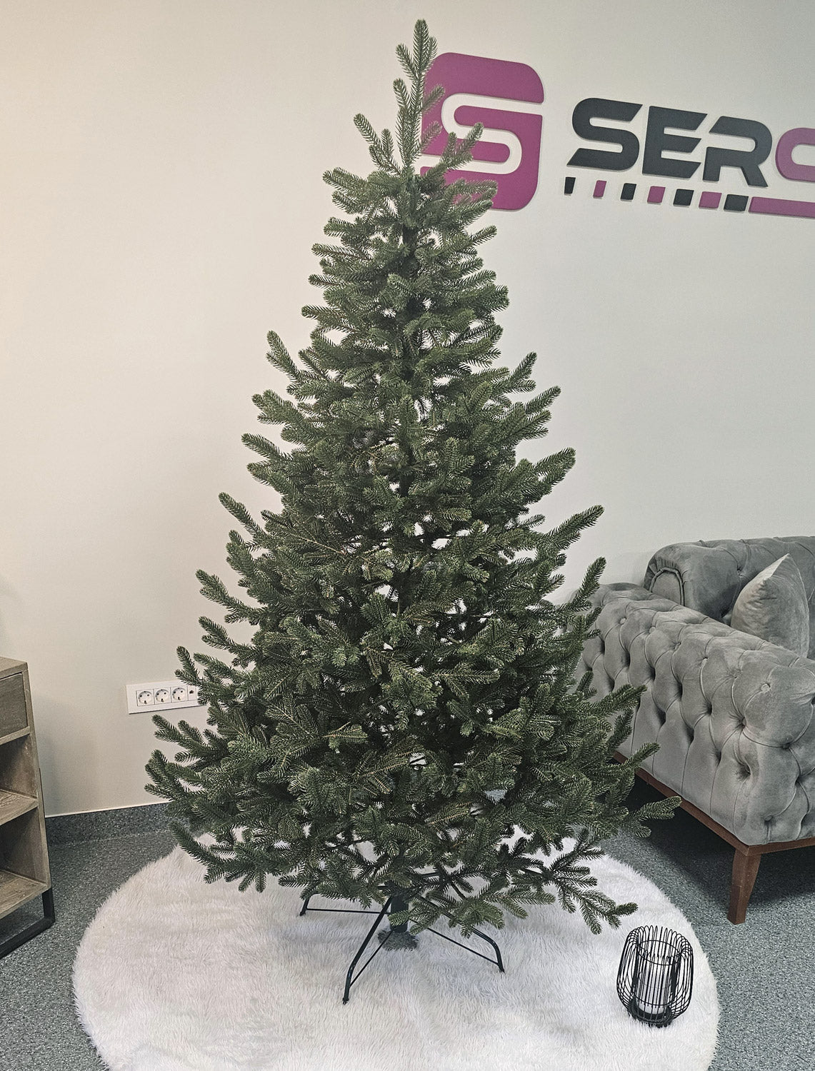Brad artificial Christmas Deluxe by Sersimo, Viena verde, 3D, 180cm