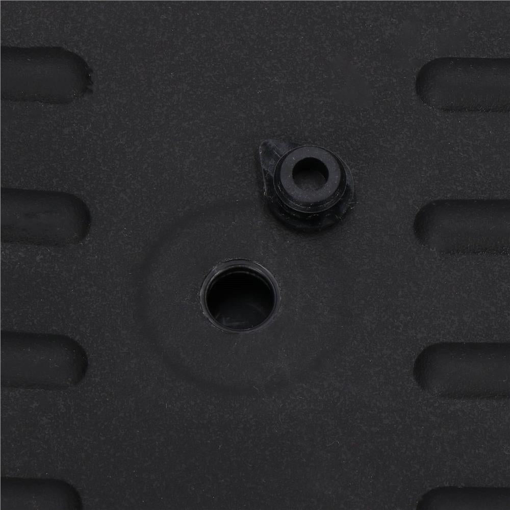 Uscator de vase cu suport pahare si tacamuri, din otel, pe 2 nivele, cu sistem drenaj, 42x30x30cm, negru