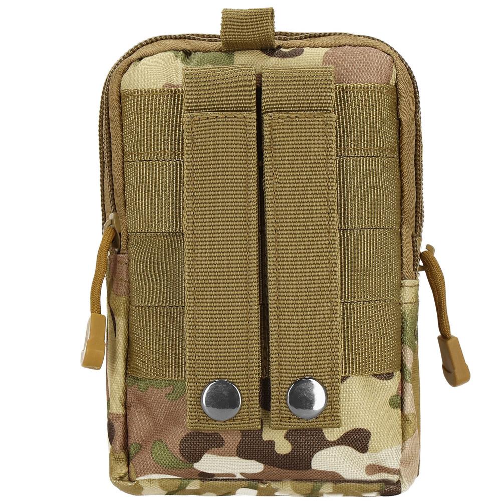 Borseta sport de brau, impermeabila, cu prindere la curea, 18x12x5cm, verde camuflaj