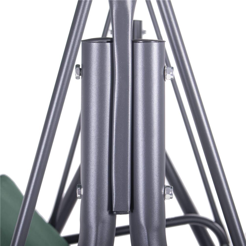 Leagan Balansoar Sersimo Luna cu Pernite pentru Terasa sau Gradina, 3 locuri, 220kg, verde