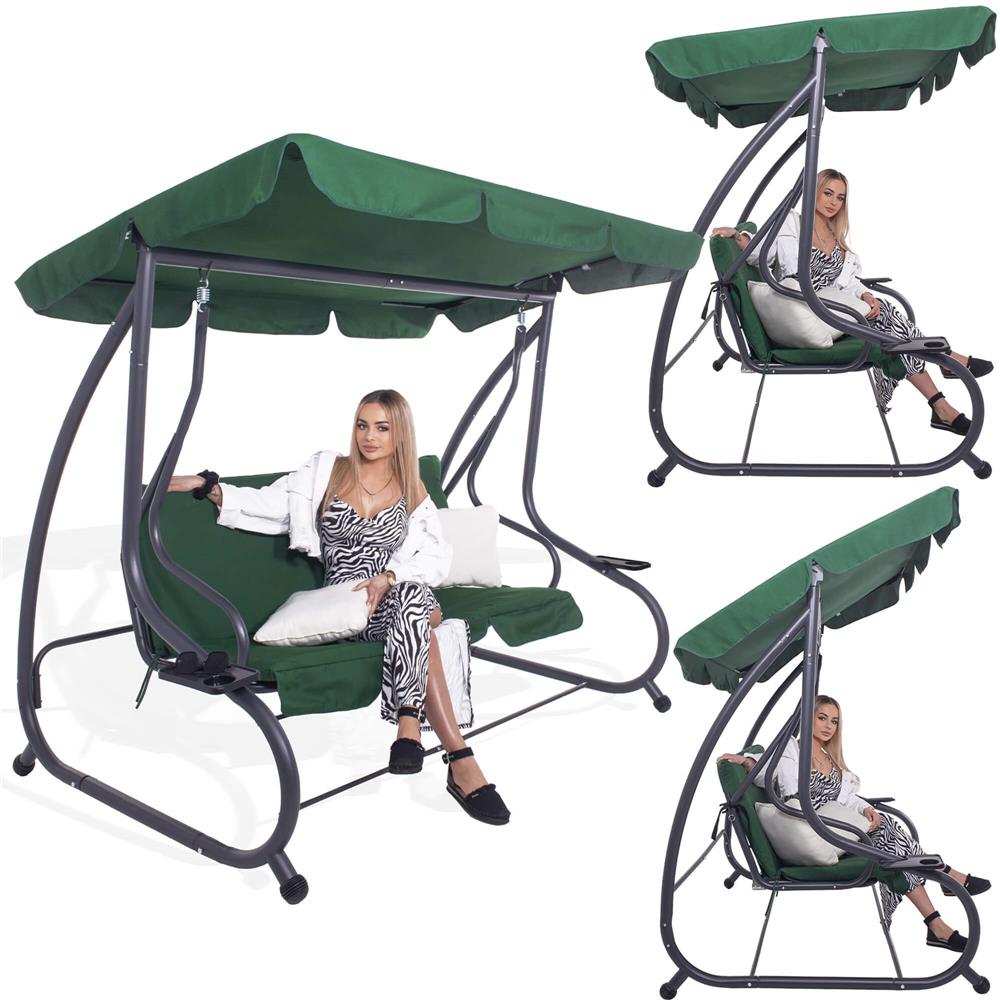 Balansoar leagan pat 3 persoane Sersimo Livorno, greutate maxima 280kg - 14