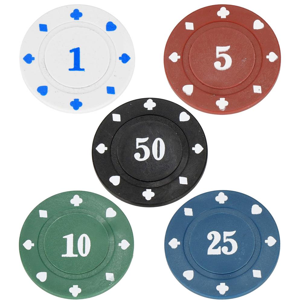 Set de Poker Complex cu 300 de jetoane, 2 seturi de carti, 5 zaruri, in servieta aluminiu