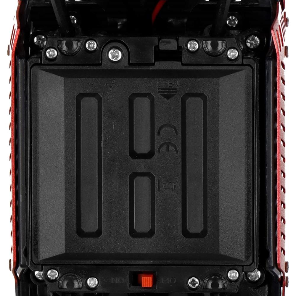 Masina Monster Truck Off-Road, 4x4, telecomanda, 26x14x17cm, rosu si negru