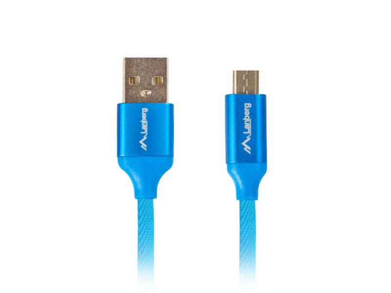 Lanberg Cablu USB Micro(M)  USB-A 2.0 1,8 m albs