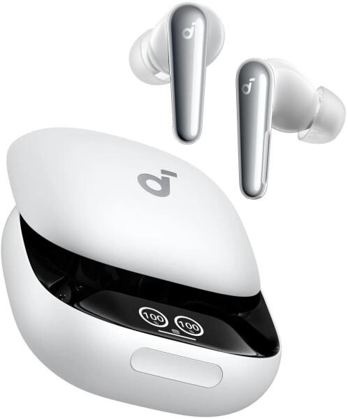 Casti TWS Anker "Soundcore Liberty 4 Pro", tip butoni, utilizare multimedia, Bluetooth 5.3, 6 x mic, durata baterie pana la 40 ore, IPX5, ANC, alb, "A3954G21" - 0194644207427
