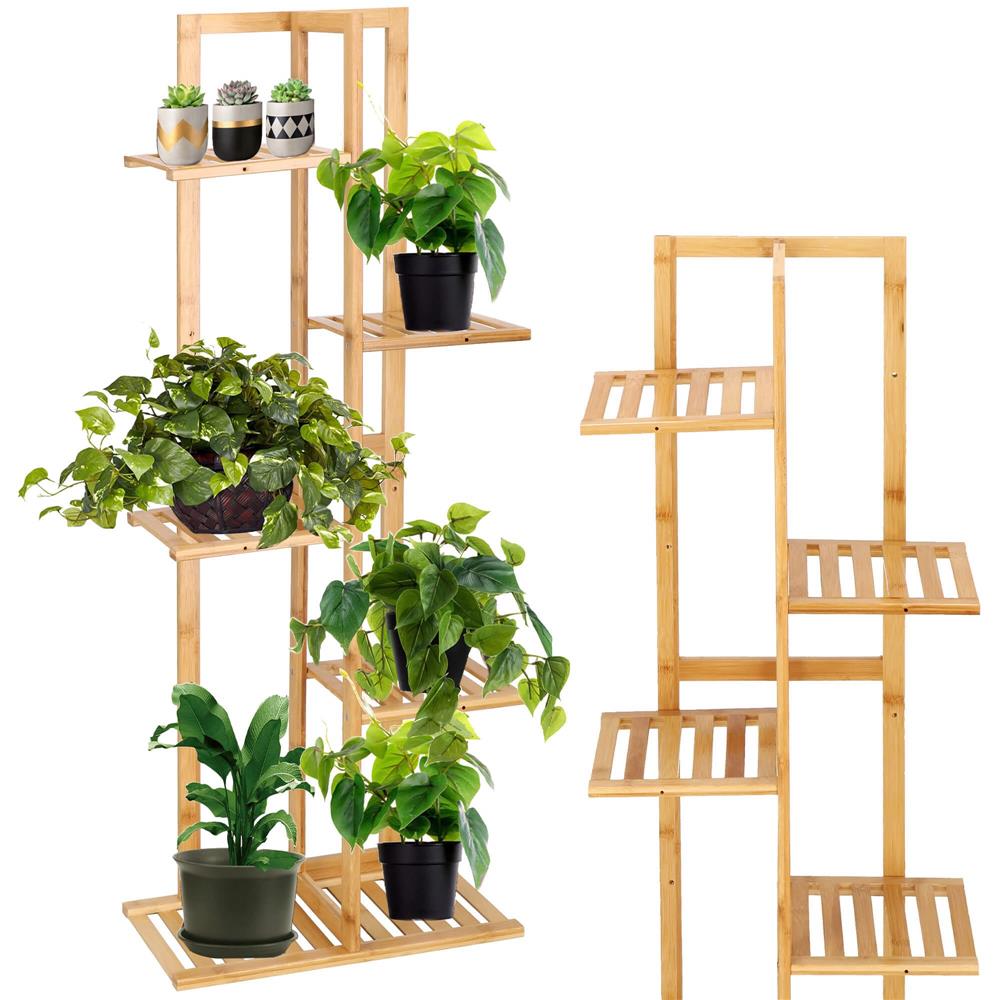 Stand de flori din lemn cu 6 etajere suport GA199, 102x40cm