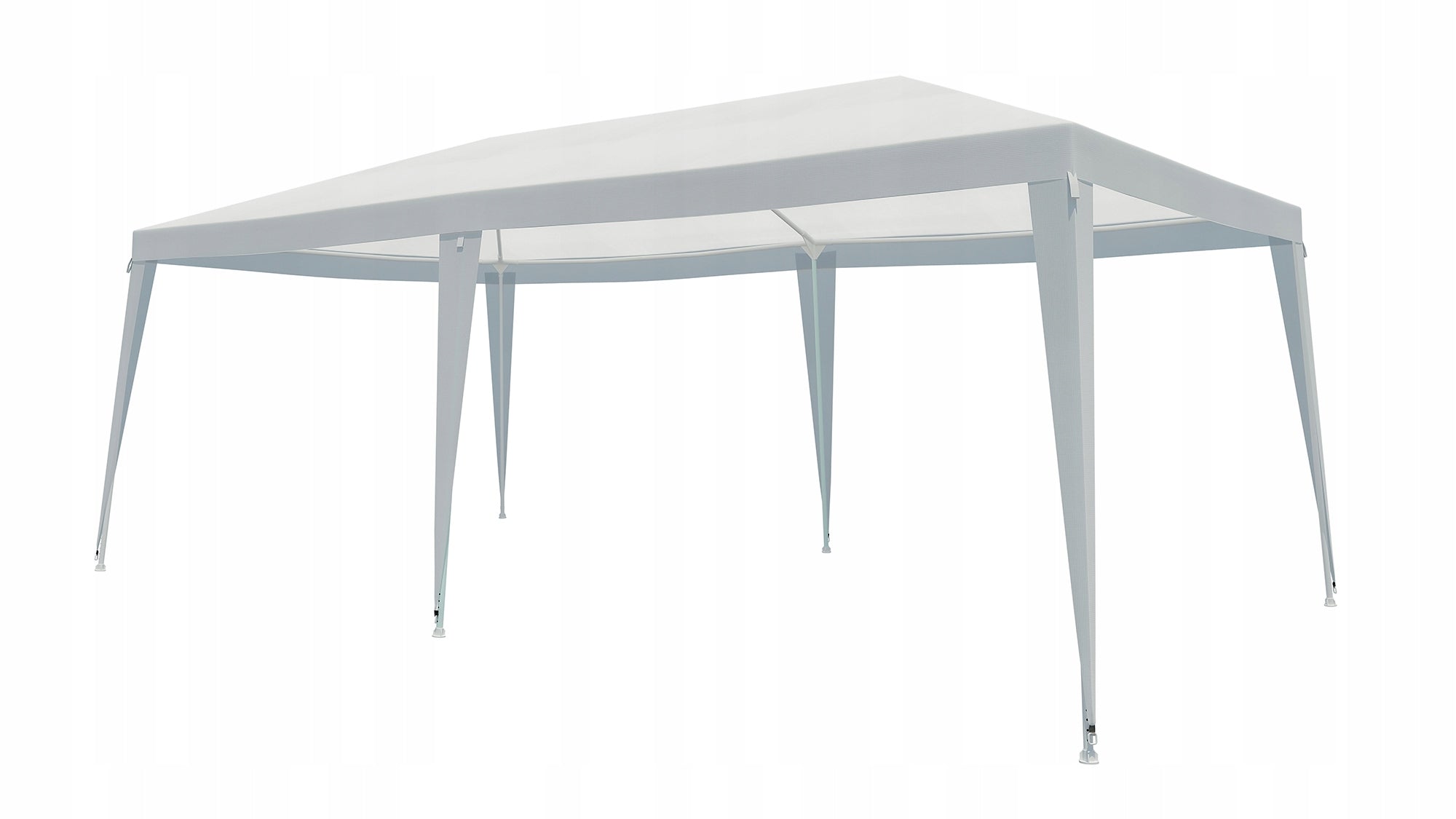 Cort pavilion de gradina, 600x300 cm, impermeabil cu rezistenta UV, alb