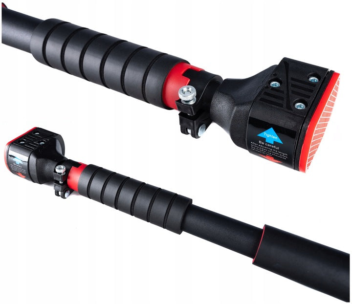 Bara tractiuni telescopica pentru usa, din otel cu capete cauciuc, lungime 72-110 cm