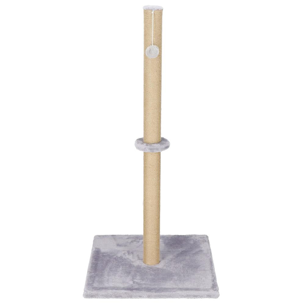 Ansamblu de joaca pentru pisici, cu loc pentru zgariat si sfoara, 103cm, gri