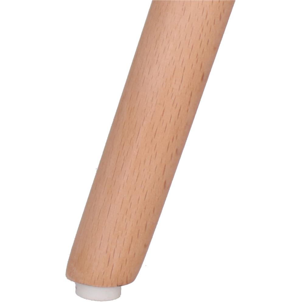 Masa dining bucatarie, rotunda, diametru 80 cm, inaltime 75 cm, Blat MDF, Picioare lemn, Alb