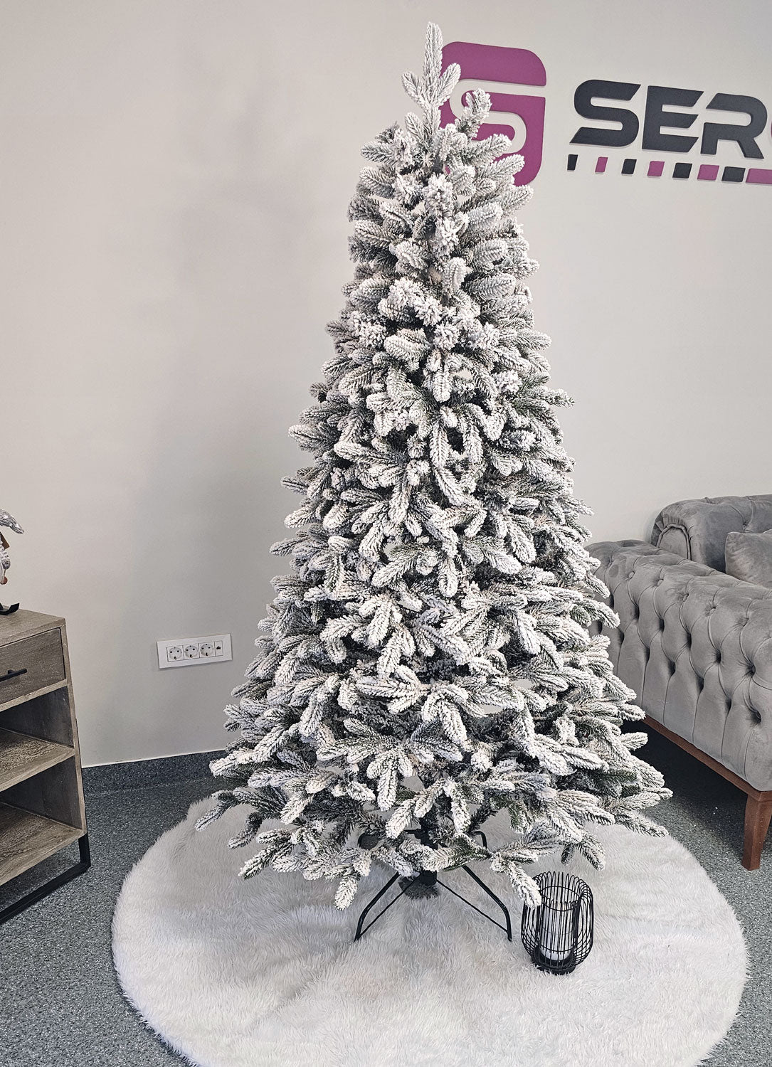 Brad artificial Christmas Deluxe by Sersimo, Global nins, mix 2D+3D, 180cm