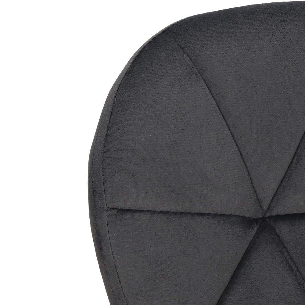 Set 4 scaune dining Torino pentru bucatarie tapitat cu catifea, 40x72cm, gri