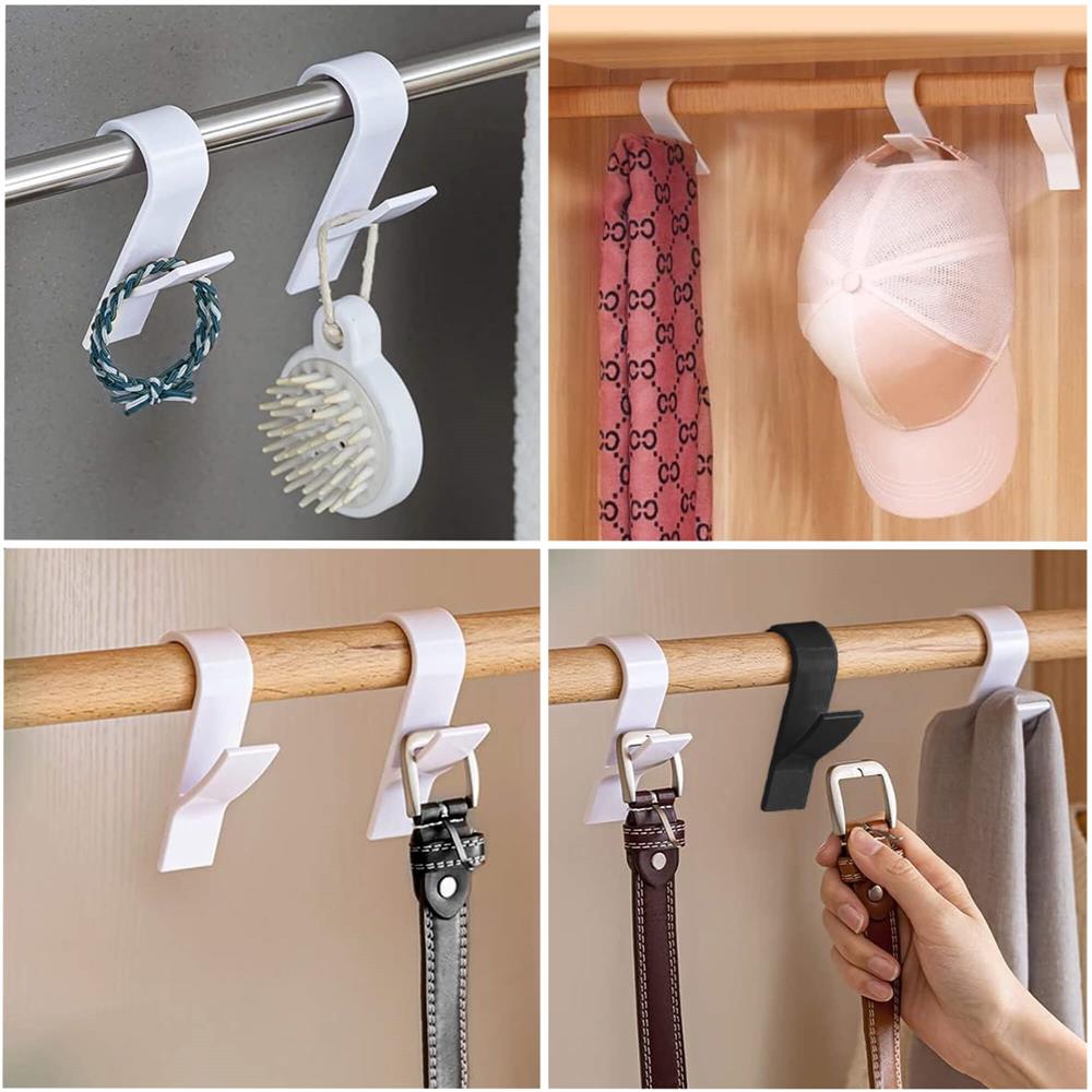 Set 2 carlige pentru calorifer, tip cuier pentru prosoape, din plastic, alb