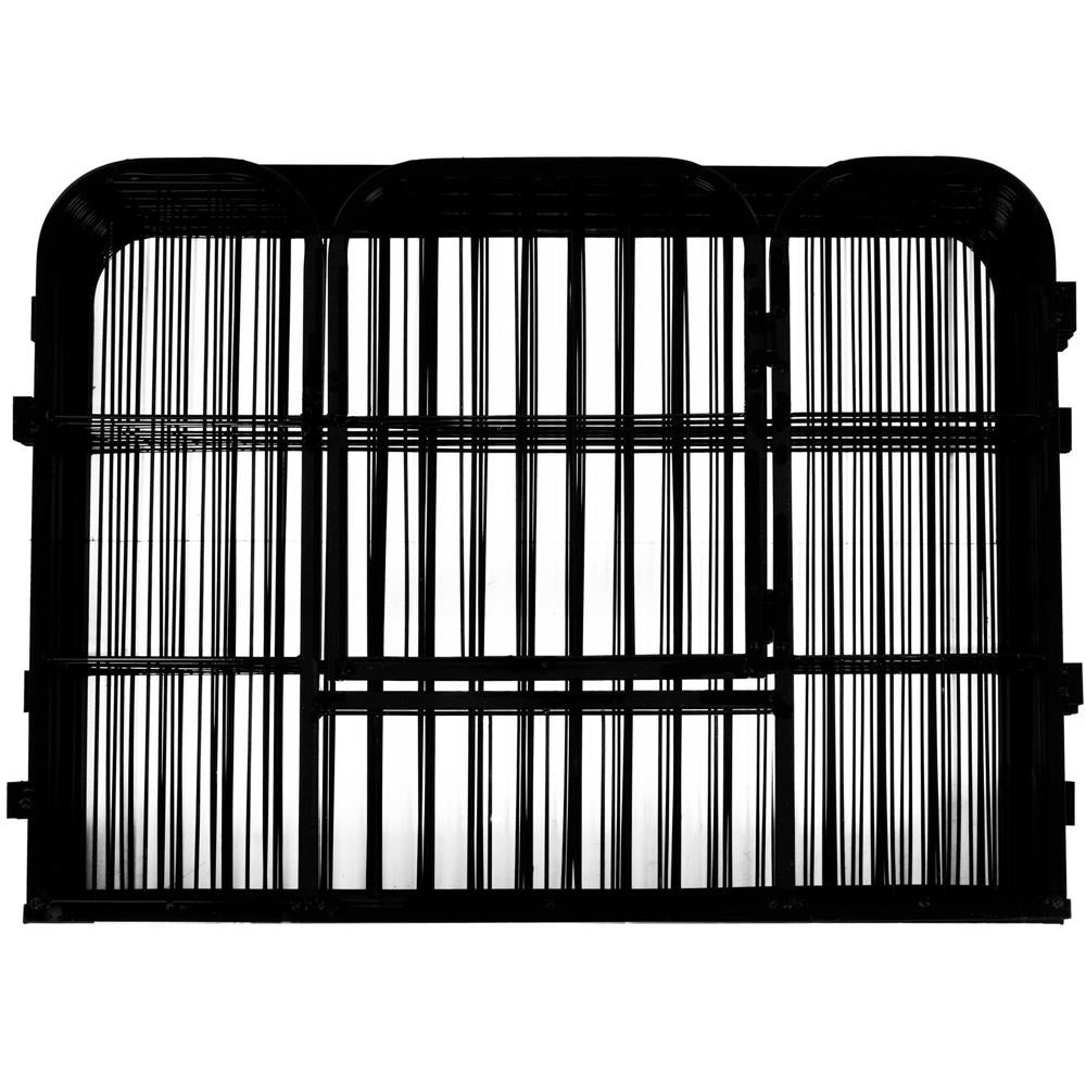 Tarc pentru animale de companie, din fier, forma configurabila, cu usa de acces, 5XL, 160x160x60cm, negru