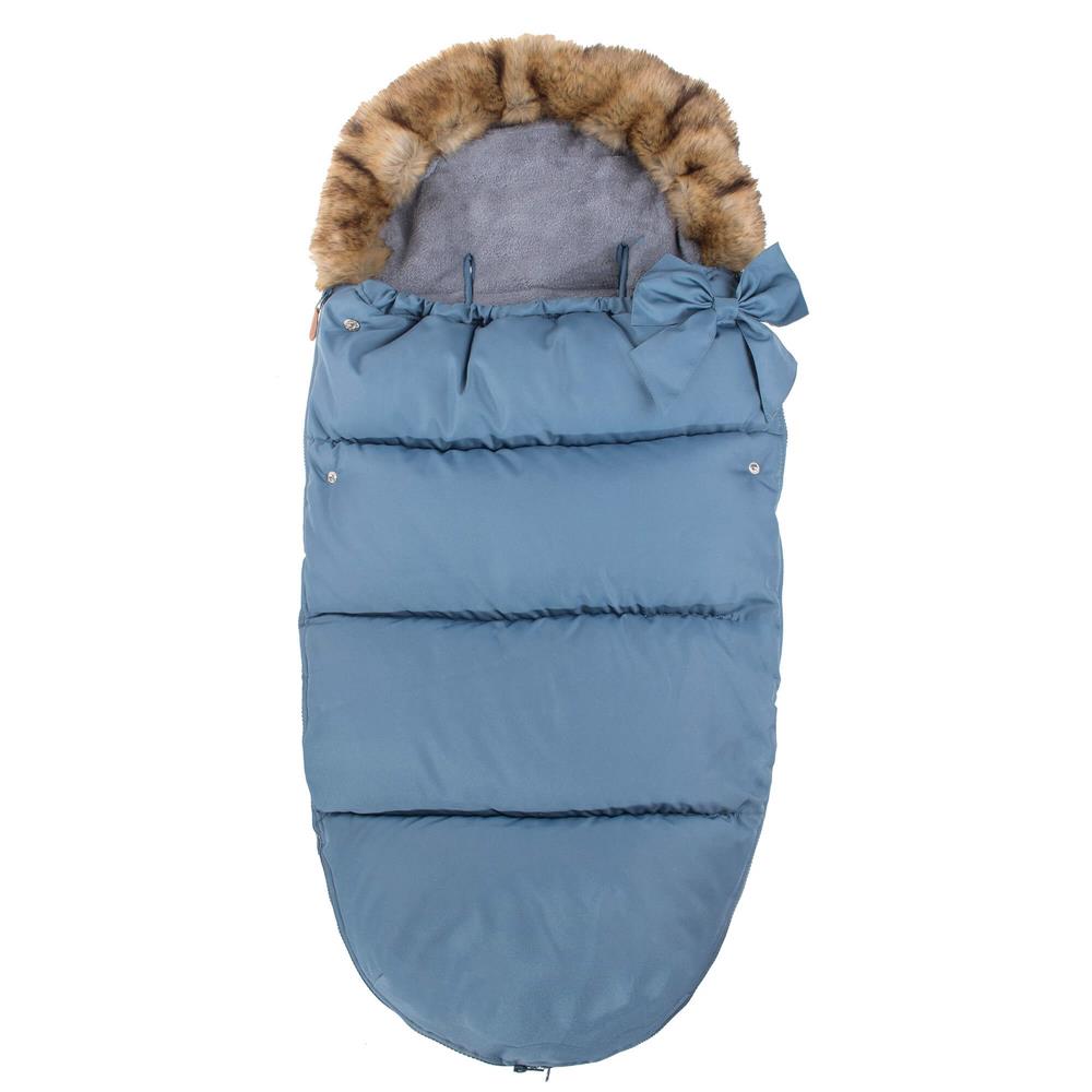 Sac iarna de bebelusi pentru carucior, marime universala, 90x45cm, albastru