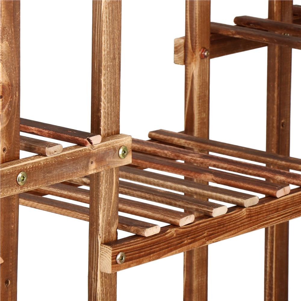 Stand de flori din lemn cu 15 etajere suport GA200, 119x120cm