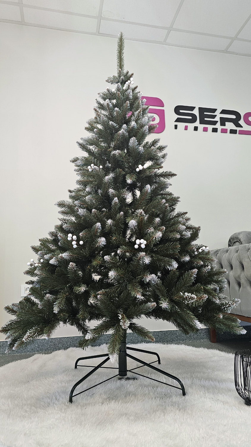 Brad artificial Christmas Deluxe by Sersimo, WhiteBerry, 2D, 180cm