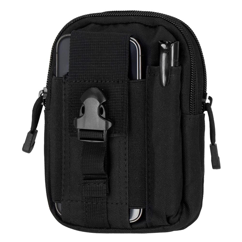 Borseta sport de brau, impermeabila, cu prindere la curea, 18x12x4cm, negru