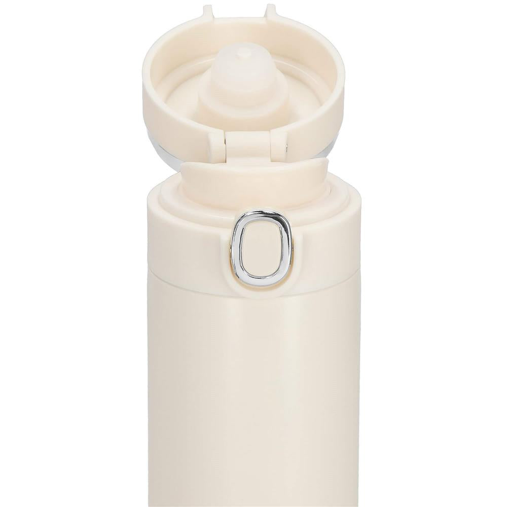 Cana termos Smart, inox, display LED, afisare temperatura, 420ml, 20cm, crem