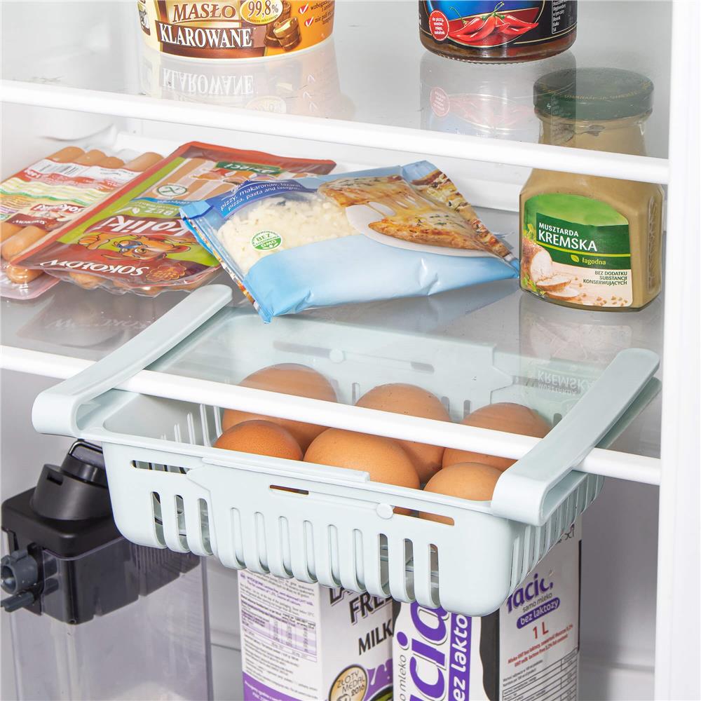 Organizator frigider, model cos extensibil, 16x28.5cm, menta