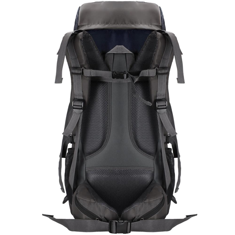 Rucsac tactic militar pentru drumetie, cu husa de ploaie, 90 litri, 25 kg, 74x32x20 cm, gri albastru - 13