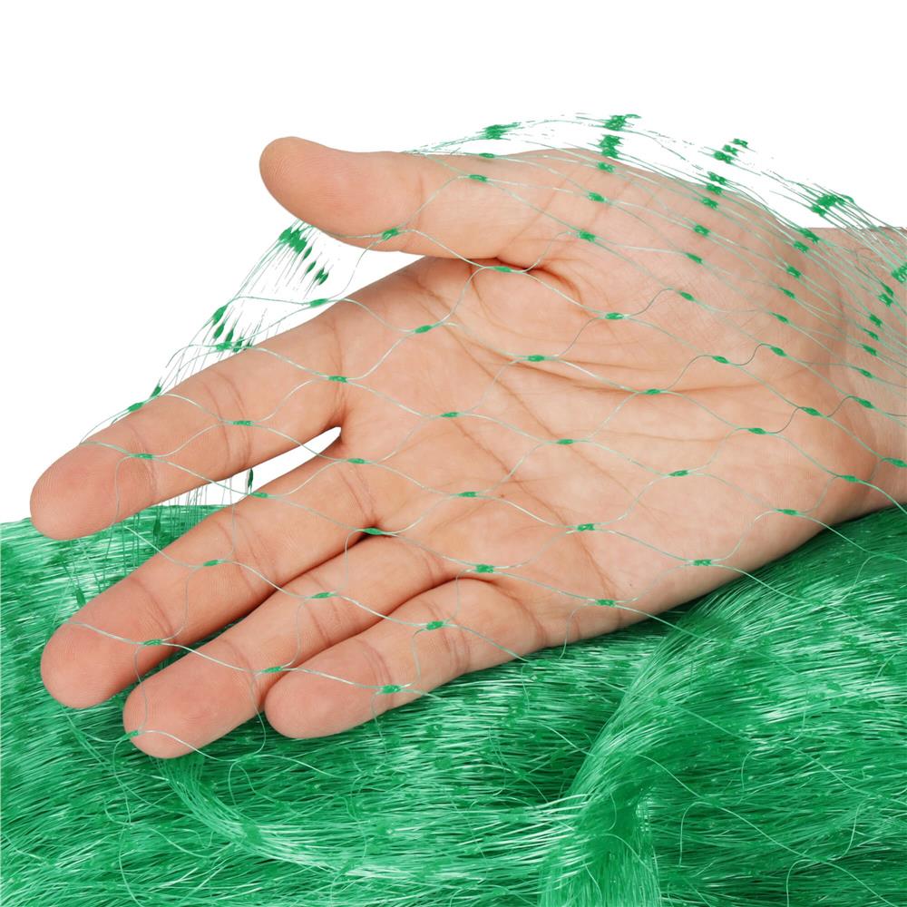 Plasa anti pasari 8x14m din polietilena, cu pini de fixare, verde