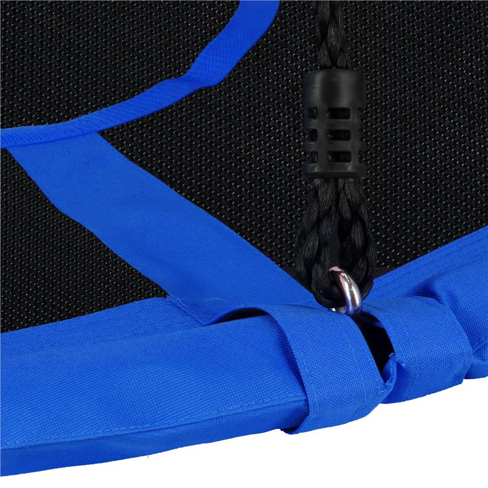 Leagan tip cuib Sersimo NS24, diametru 110cm, inaltime reglabila, pentru exterior, sarcina 150 kg, Albastru Negru