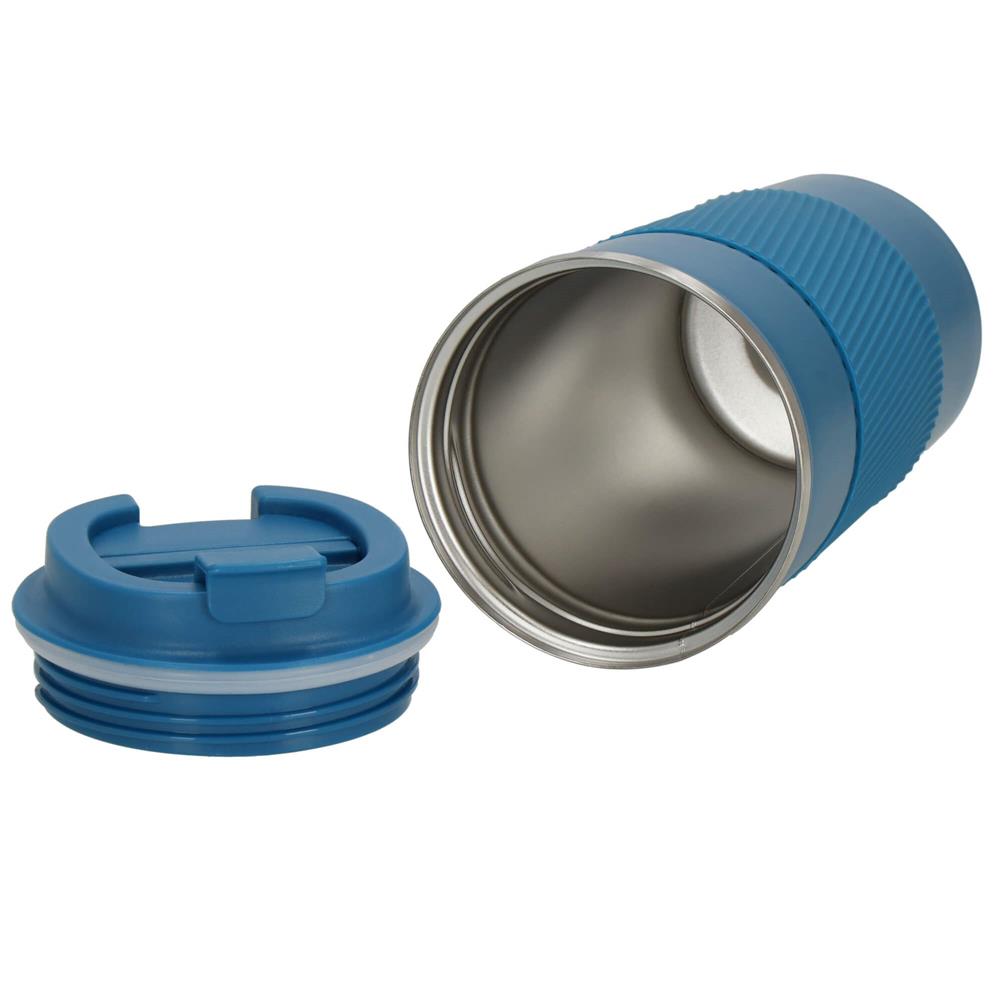 Cana termos calatorie, perete din inox dublu izolat, 500ml, 9x16.5cm, albastru