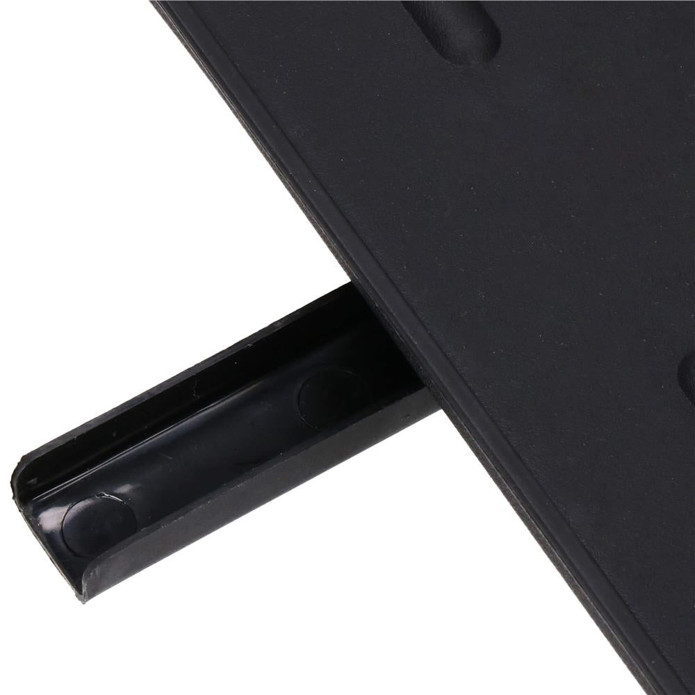 Uscator de vase cu suport pahare si tacamuri, din otel, pe 2 nivele, cu sistem drenaj, 42x30x30cm, negru