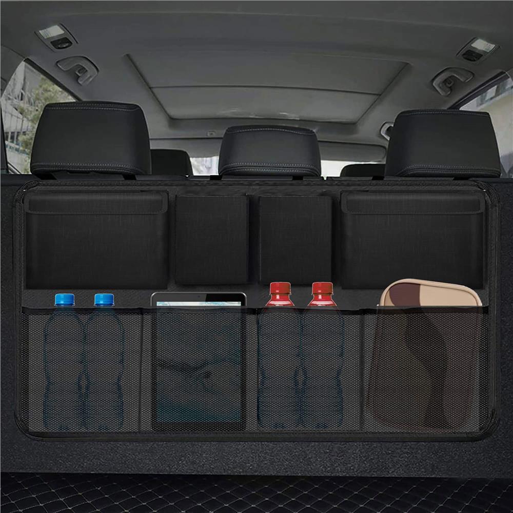 Organizator pentru spatarul masinii, cu 8 buzunare, 88x46cm, negru