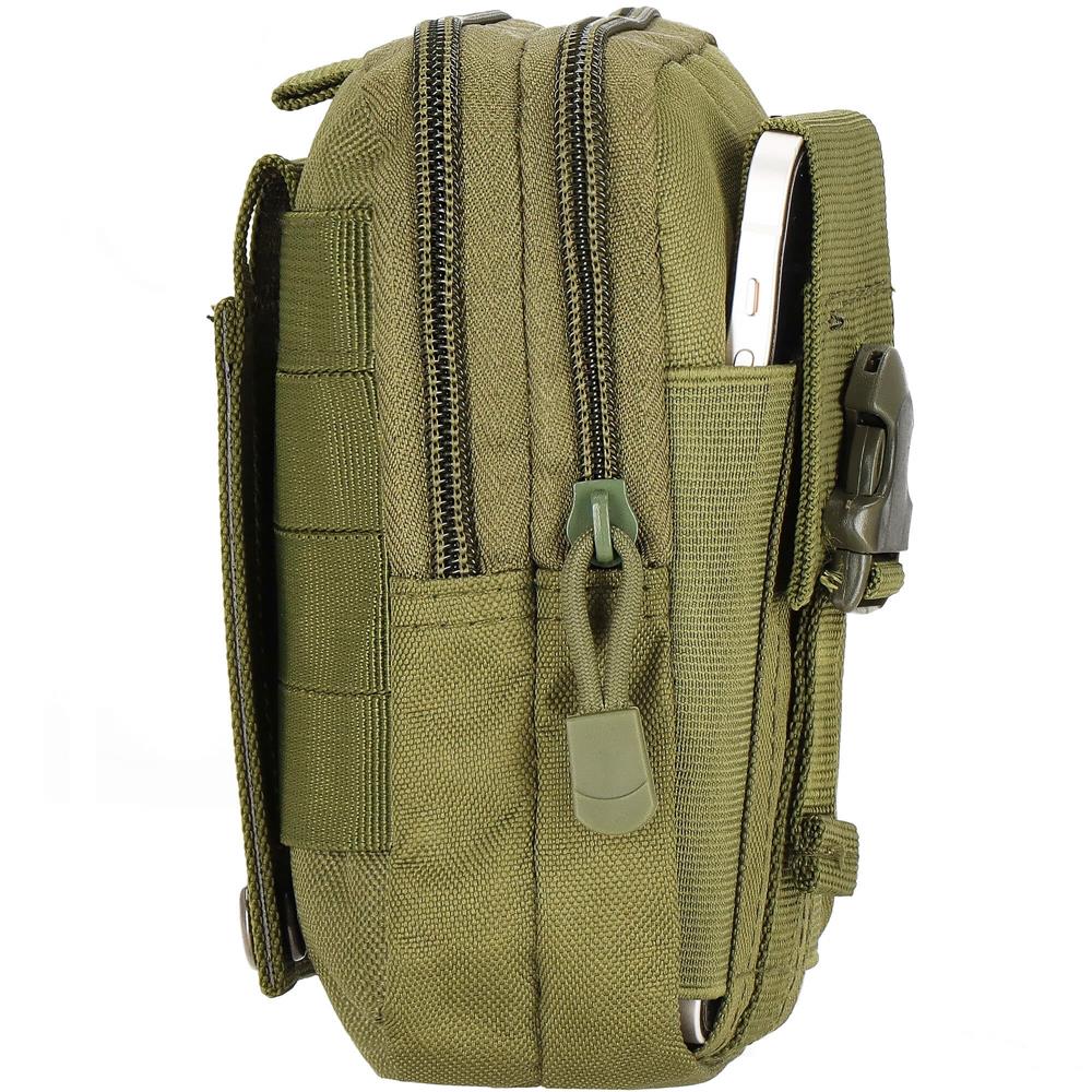 Borseta sport de brau, impermeabila, cu prindere la curea, 18x12x5cm, verde
