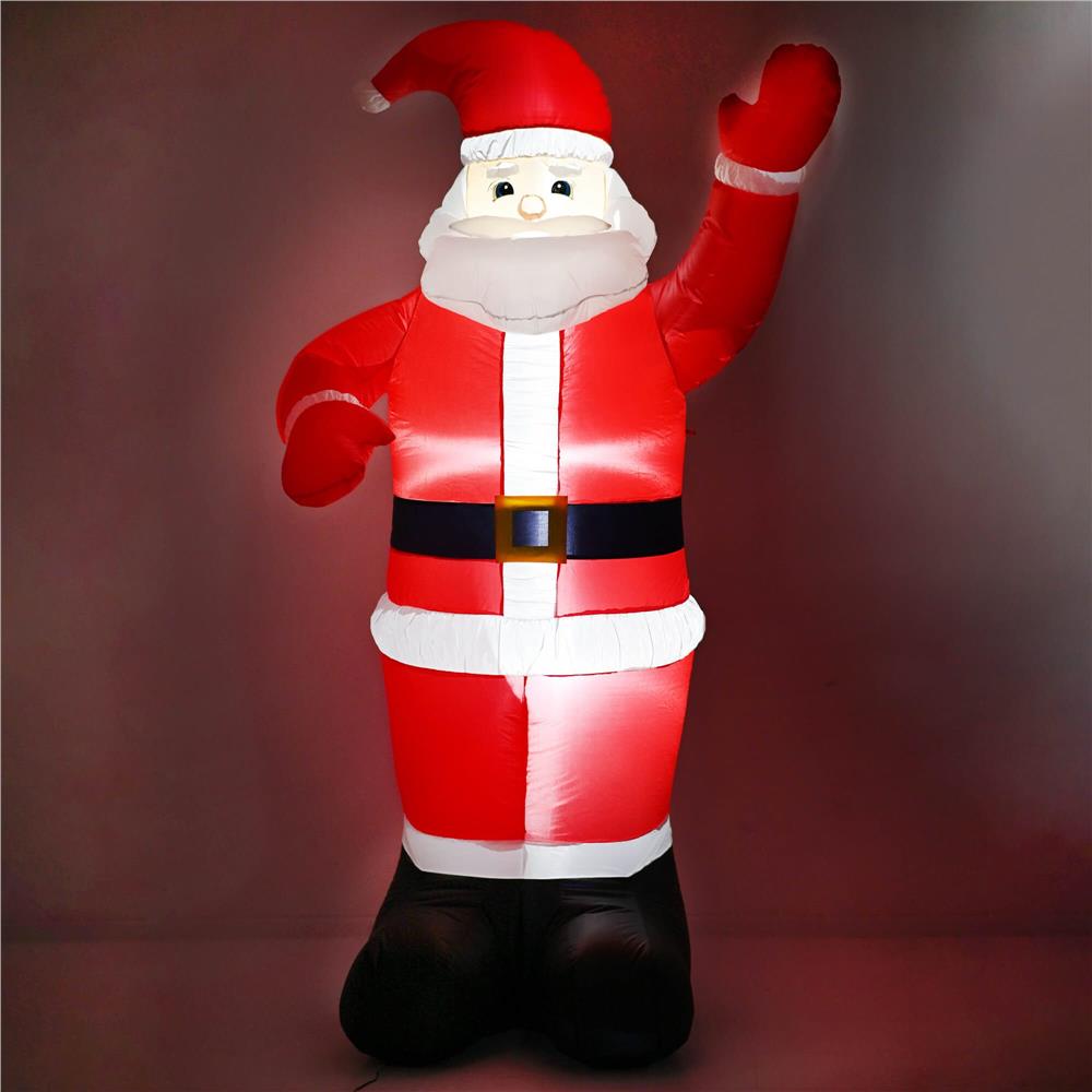 Figurina Mos Craciun, gonflabila, cu iluminare LED, umflare automata, 180cm - 12