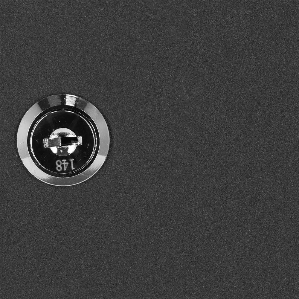 Cutie metalica din otel pentru 20 chei, echipata, 20x16x7.5cm, neagra