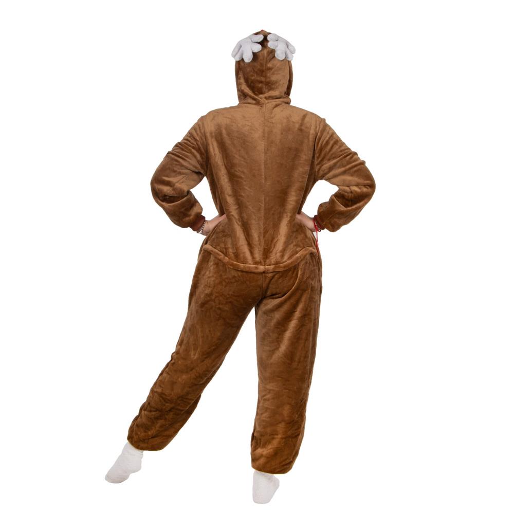 Pijama tip salopeta pentru adulti, model Ren, marime L