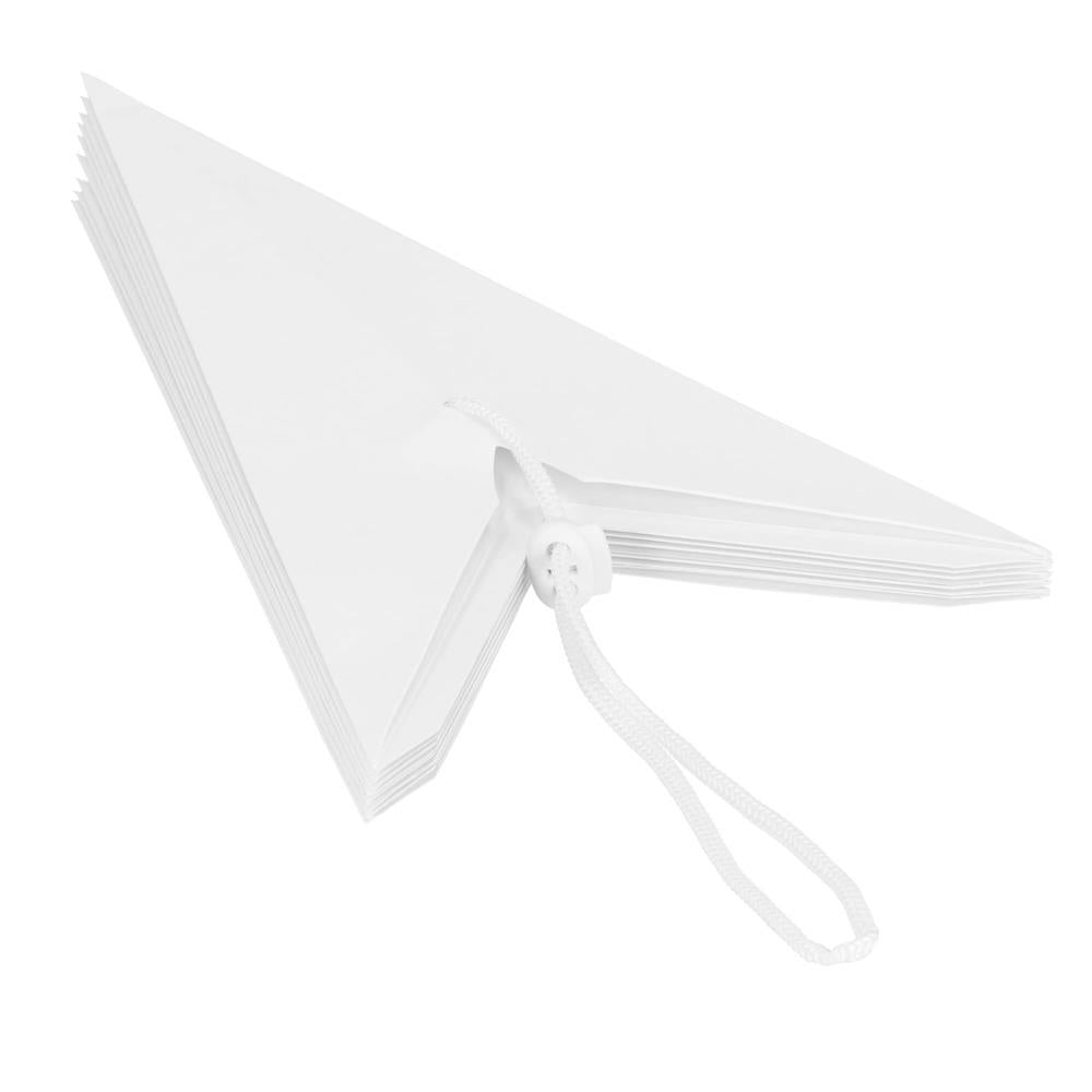 Stea decorativa 3D din hartie, cu 9 colturi, 60cm, alba