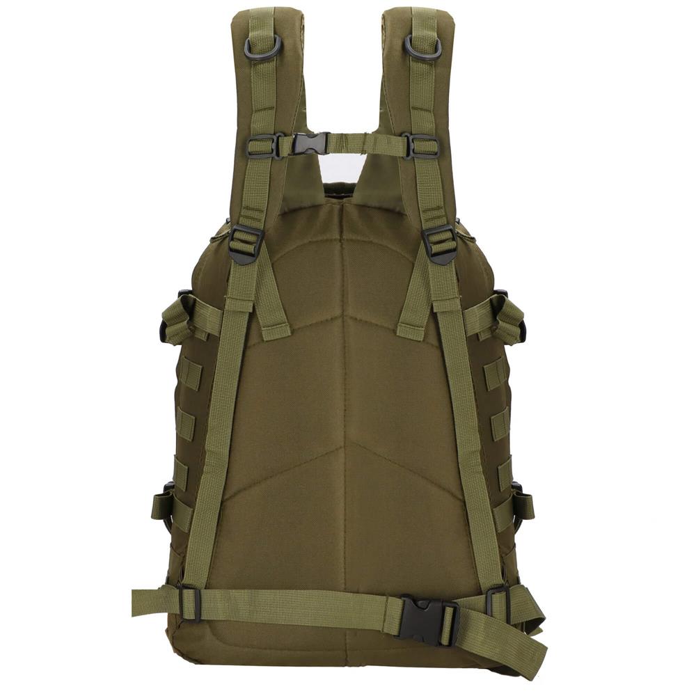 Rucsac militar pentru drumetie, impermeabil, compartimentat, 35L, verde