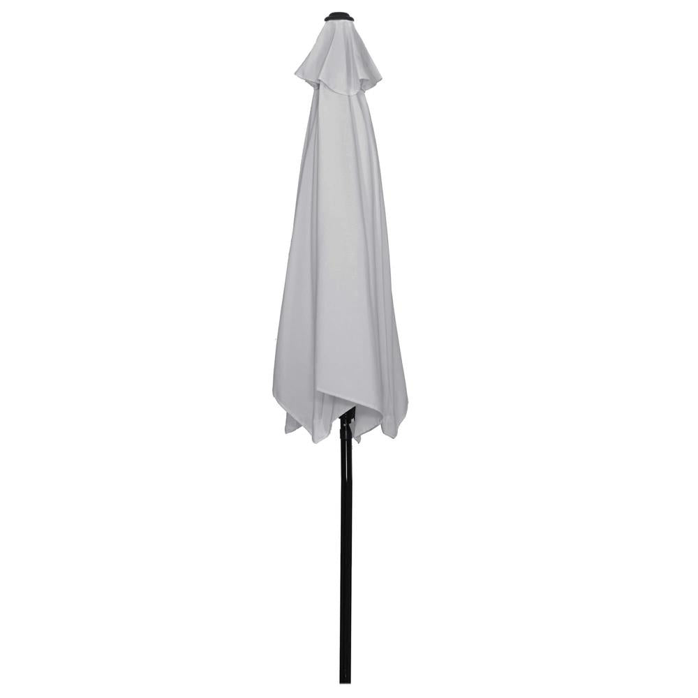 Umbrela terasa gradina, cu manivela si inclinare, diametru 260cm, gri